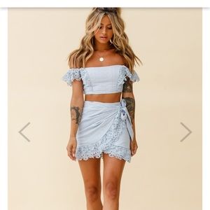 Matching skirt and top